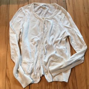 White cardigan
